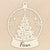 Weihnachtsanhänger Schneekugel Weihnachtsbaum - personalisiert